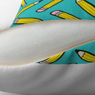 Alternate view of Pencil Power Blue Pattern Floor Pillow
