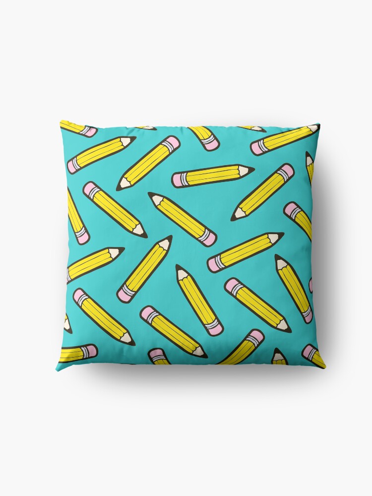 Alternate view of Pencil Power Blue Pattern Floor Pillow