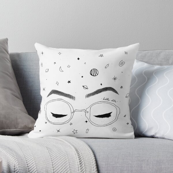 Dodie Clark - Freckles and Constellations Throw Pillow