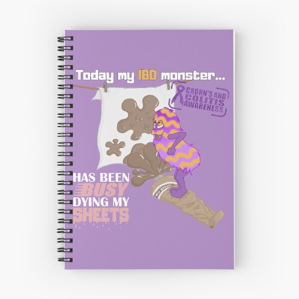 Item preview, IBD Monster, Sheets - Crohn's and Colitis Awareness designed and sold by poo-tee.