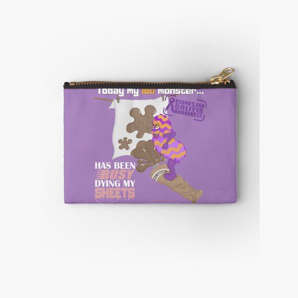 Item preview, IBD Monster, Sheets - Crohn's and Colitis Awareness designed and sold by poo-tee.