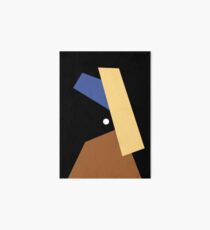Girl With Pearl Earring Minimalist Design by Gabby Kere Art Board Print