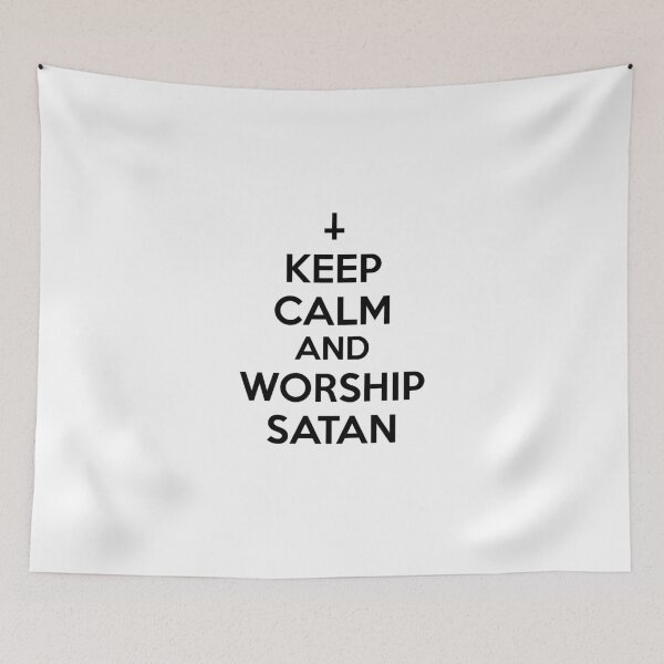 Item preview, Keep Calm And Worship Satan designed and sold by artpirate.