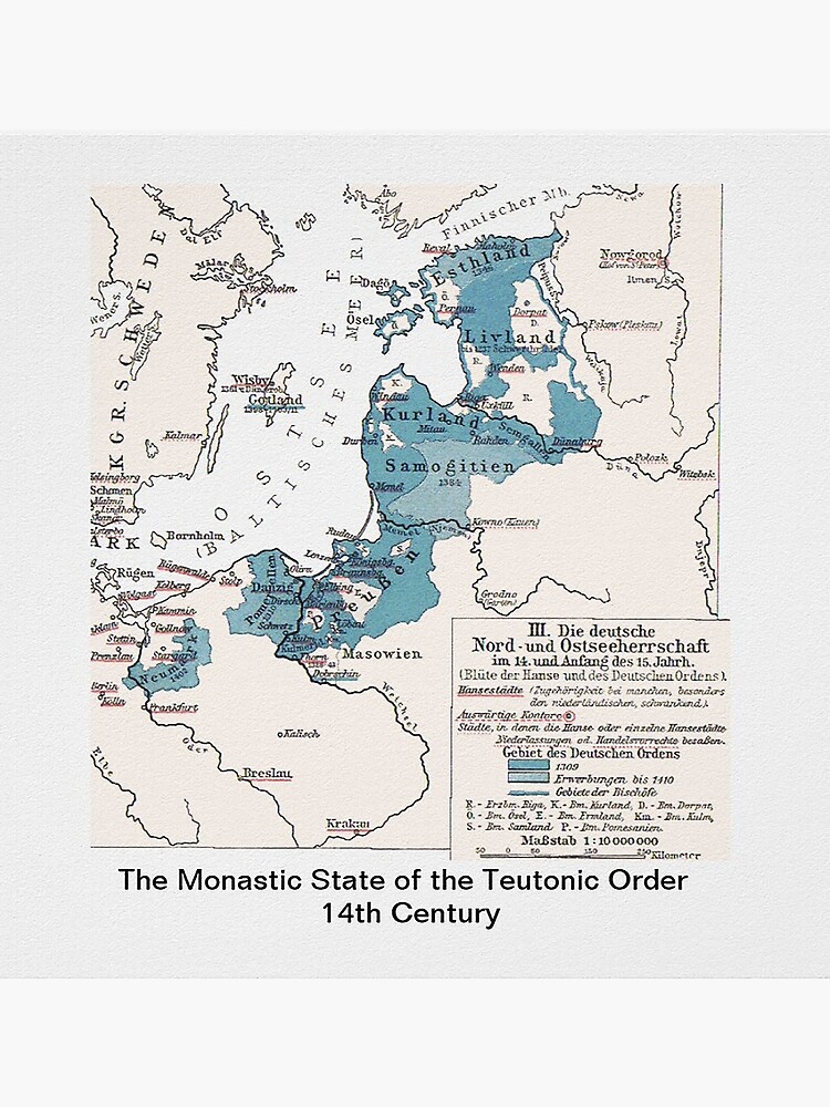 Map.. Monastic State of the Teutonic Order by edsimoneit