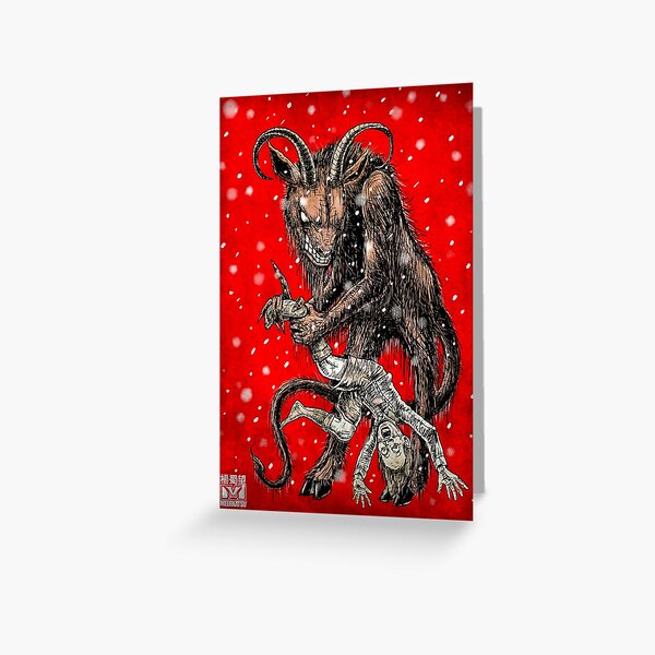 Krampus Greeting Card