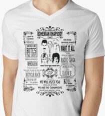 Queen Songs Men's V-Neck T-Shirt
