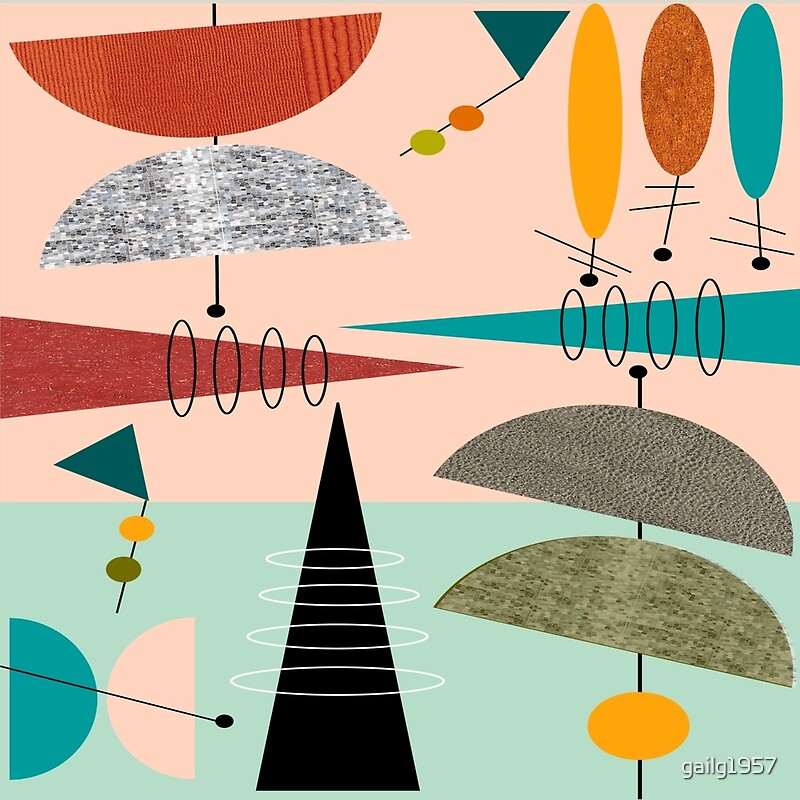 “Mid-Century Modern Abstract #39” Posters by Gail Gabel, LLC | Redbubble