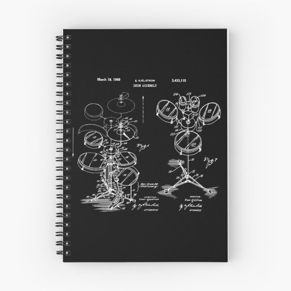 Item preview, Drummer Gift Drum Kit Patent 1969 designed and sold by MadebyDesign.