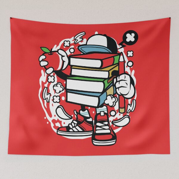 Item preview, Books Cartoon Character - Fun T-shirt for book lovers, a great gift for those a little crazy about Reading! designed and sold by Nickelparis.