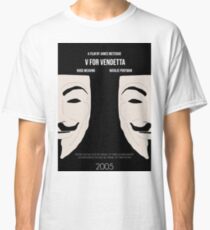V for Vendetta Minimal Movie Poster Classic T-Shirt