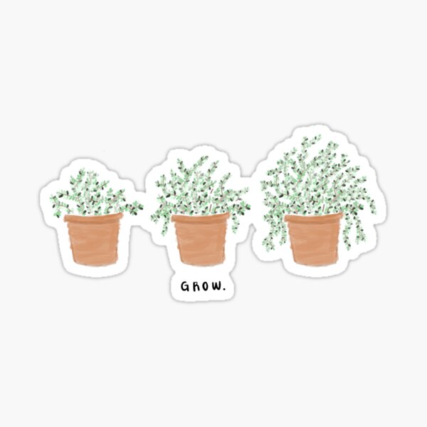 Plants grow Sticker