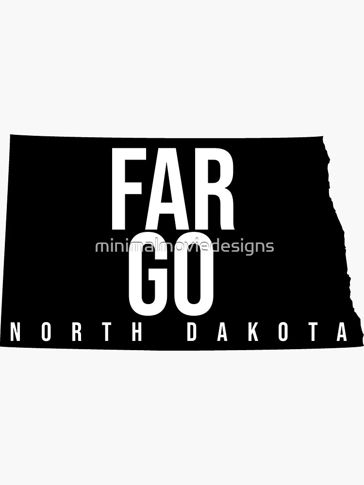 "Fargo, North Dakota" Sticker by augierice Redbubble