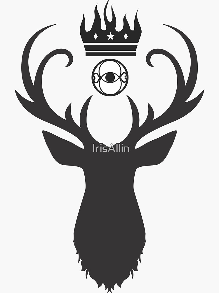 "Throne of Glass - Eye of Elena and Amulet of Orynth" Sticker by