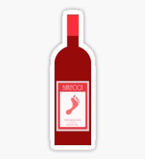 Barefoot Red Moscato Sticker