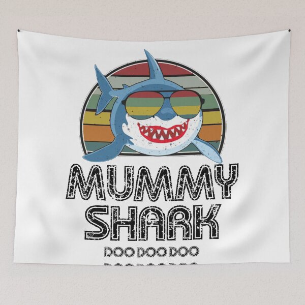 Item preview, Mummy Shark Retro - For Light Print designed and sold by Unisson Perth.