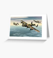 A Flight of Avro Lancaster bombers Greeting Card