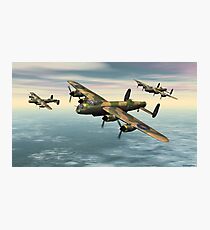 A Flight of Avro Lancaster bombers Photographic Print
