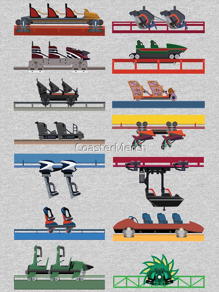 Six Flags Magic Mountain Coaster Cars Design by CoasterMerch