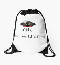 A Debt Free Life For Me Drawstring Bag