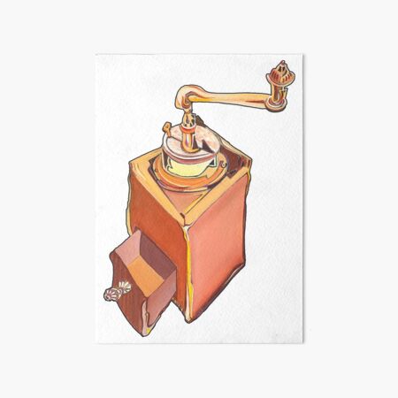 Coffee Grinder Art Board Print