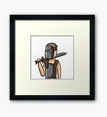 Rust Knight Framed Print