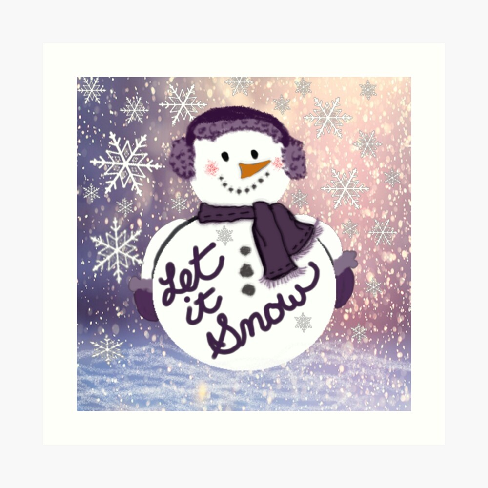 Snowman Winter Stickers , Star , Heart , Snowflakes , Cold , Snow