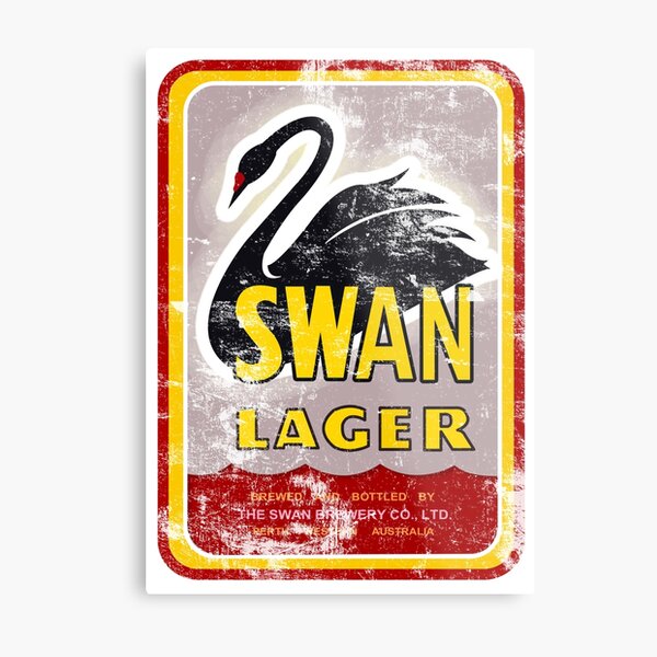 Swan Lager Metal Print