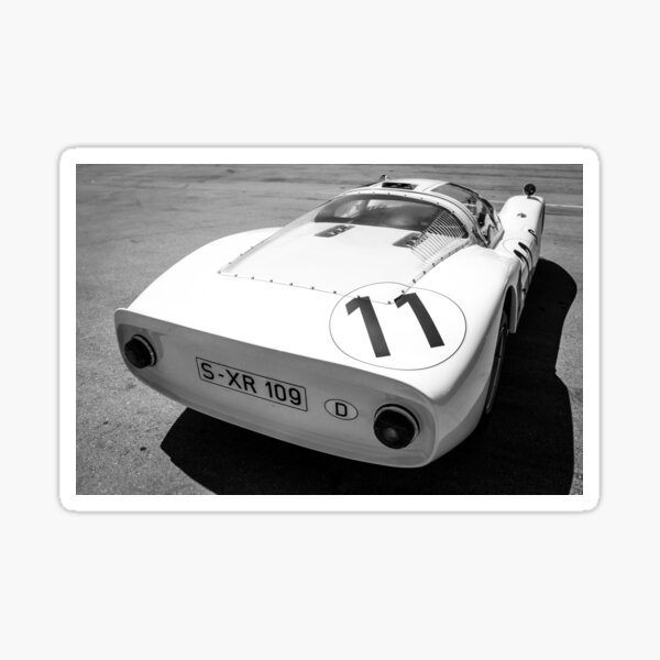 Porsche 906 Carrera 6 Rear Sticker