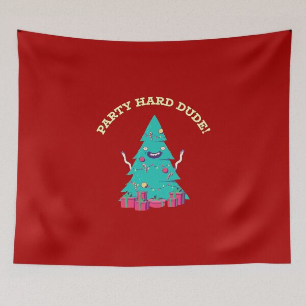 Item preview, Party Hard Dude Christmas Tree designed and sold by evlar.