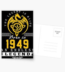 The Legend Is Alive - Born In 1949 Postcards