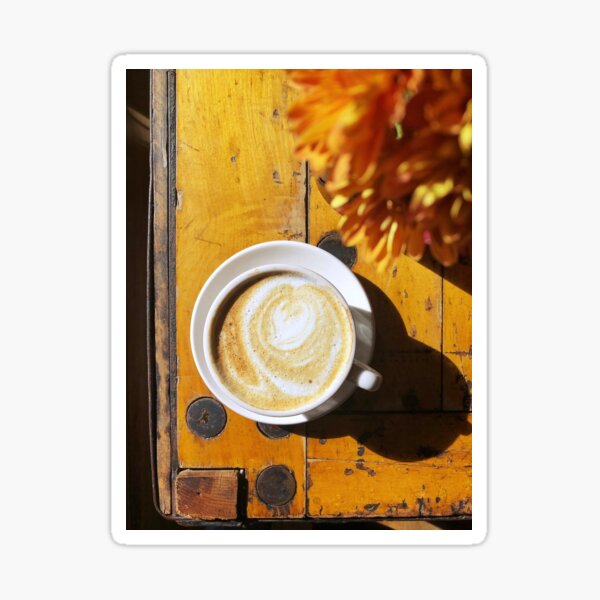 Latte with Sunshine Sticker