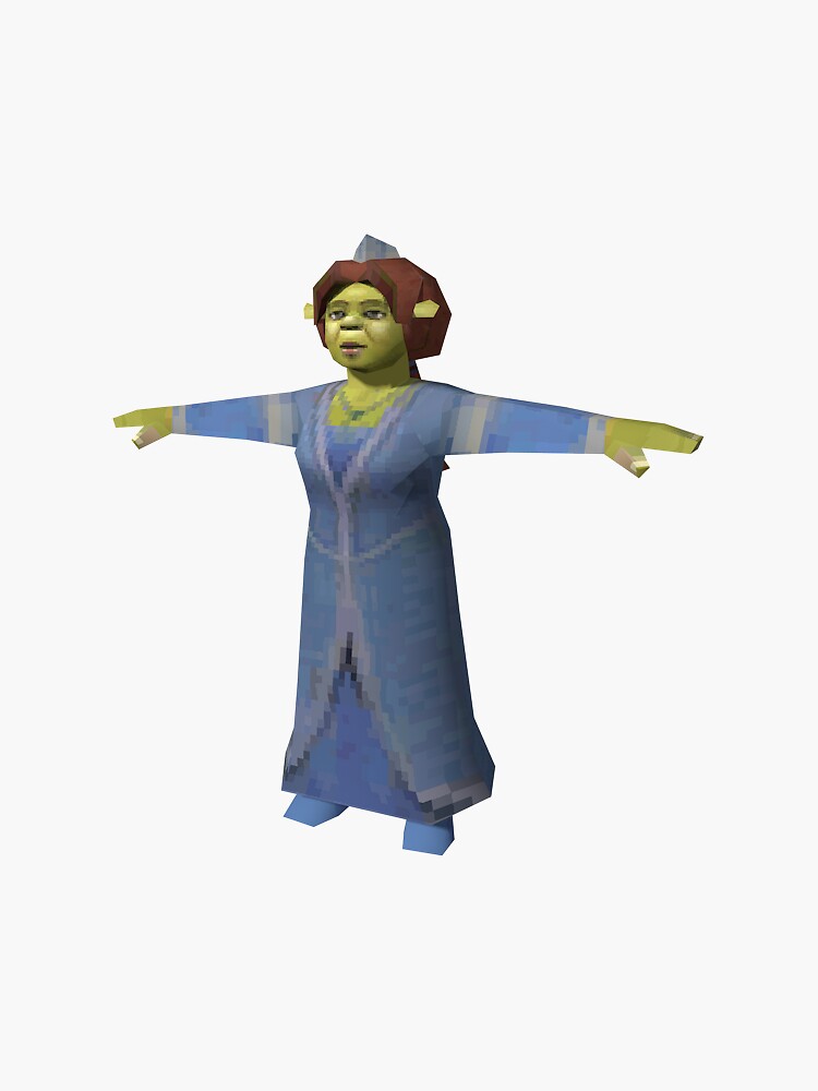 Fiona T-Pose Sticker for Sale by cappertillar