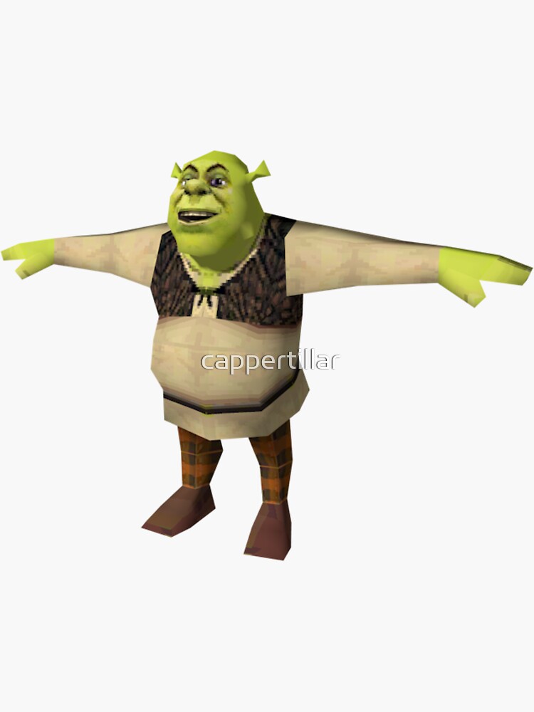 Shrek T pose | Metal Print