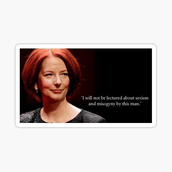 Artikel-Vorschau von Julia Gillard: Frauenfeindlichkeitsrede, designt und verkauft von Zeitgeist Clothing Co.