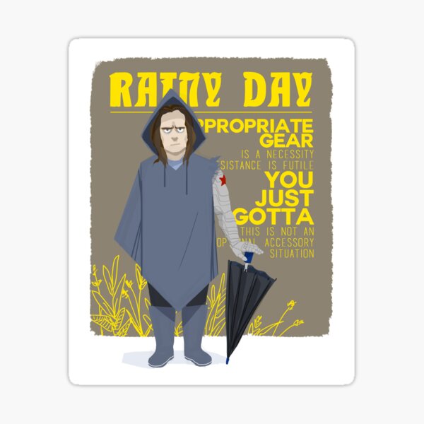rainy day Sticker