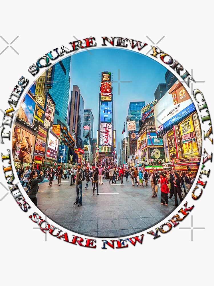 Times Square Sparkle (badge on white) by RayW