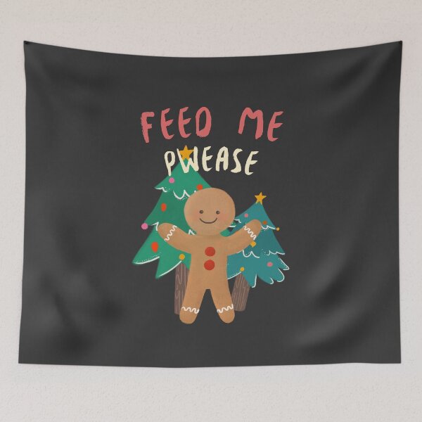 Item preview, Feed Me Please Gingerbread Man designed and sold by evlar.