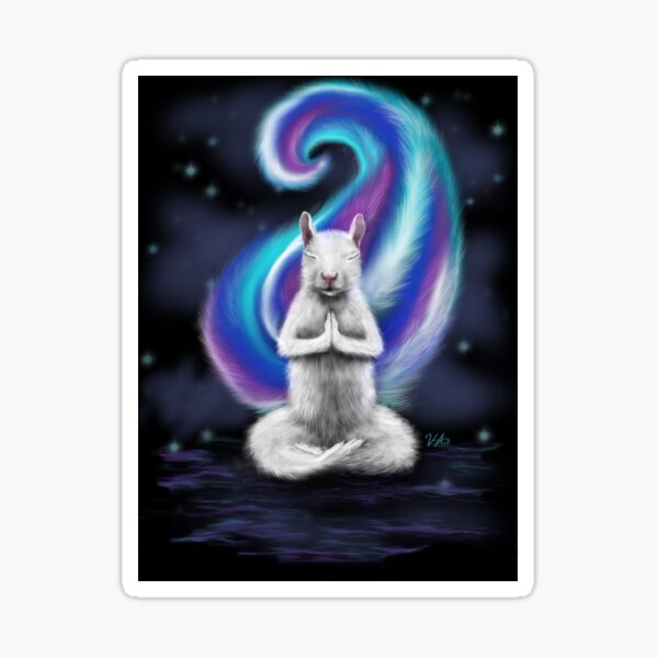 Item preview, Zen Squirrel designed and sold by Veronica Helen Art.