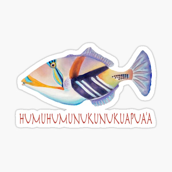 Vista previa del artículo con la obra «Humuhumunukunukuapua'a», diseñado y vendido por Julie Ann Accornero.