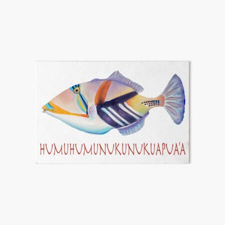 Vista previa del artículo con la obra «Humuhumunukunukuapua'a», diseñado y vendido por Julie Ann Accornero.