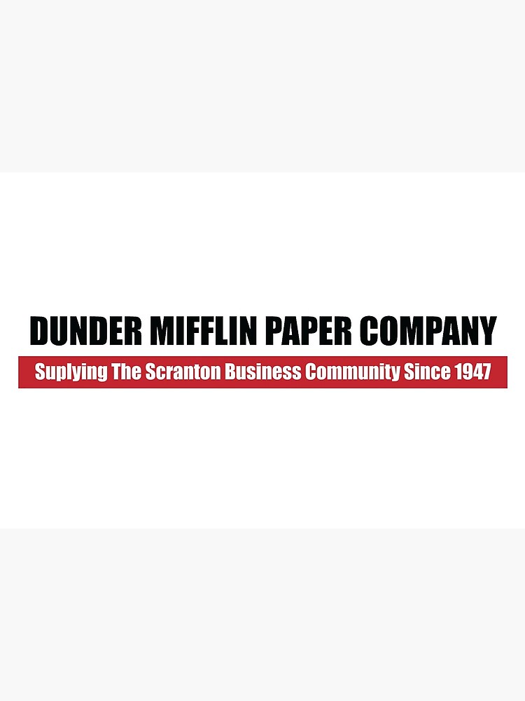 Dunder Mifflin Slogan Art Board Print by Chloé Fortin Côté