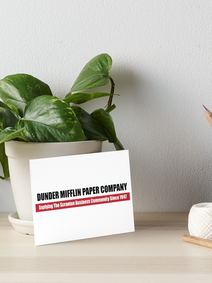 Dunder Mifflin Slogan | Art Board Print