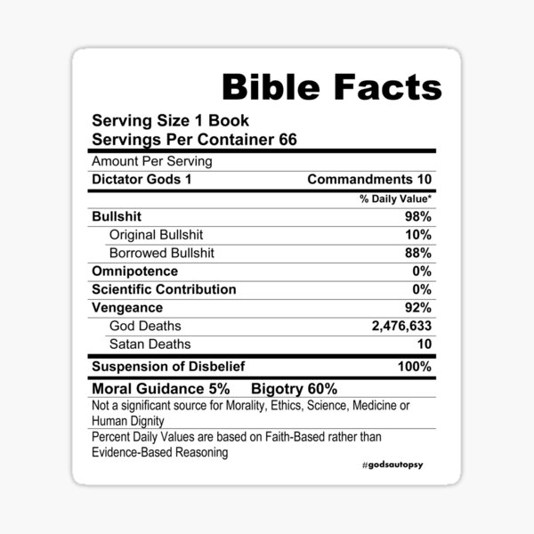 bible-facts-sticker-for-sale-by-godsautopsy-redbubble