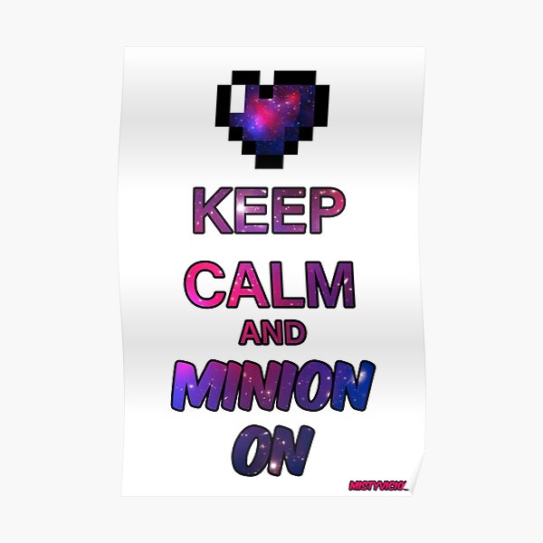 Keep Calm and Minion On Poster