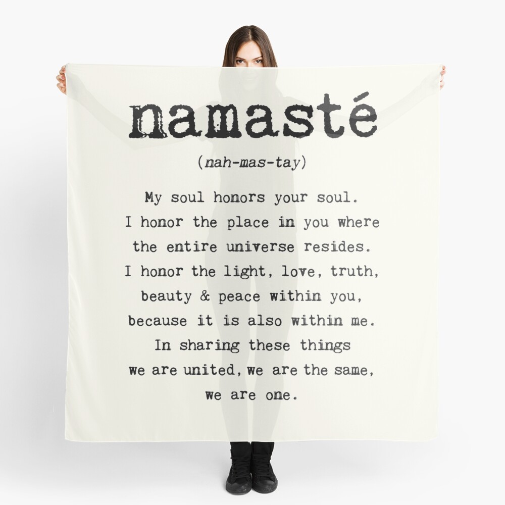 Namaste. Tuch