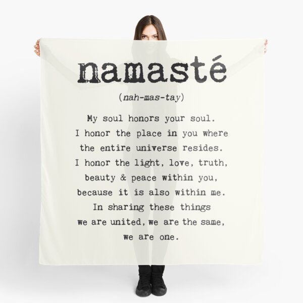 Namaste. Scarf