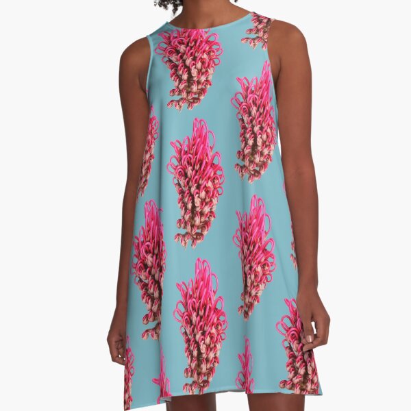 Item preview, Grevillea on turquoise  designed and sold by Leo Rolph.