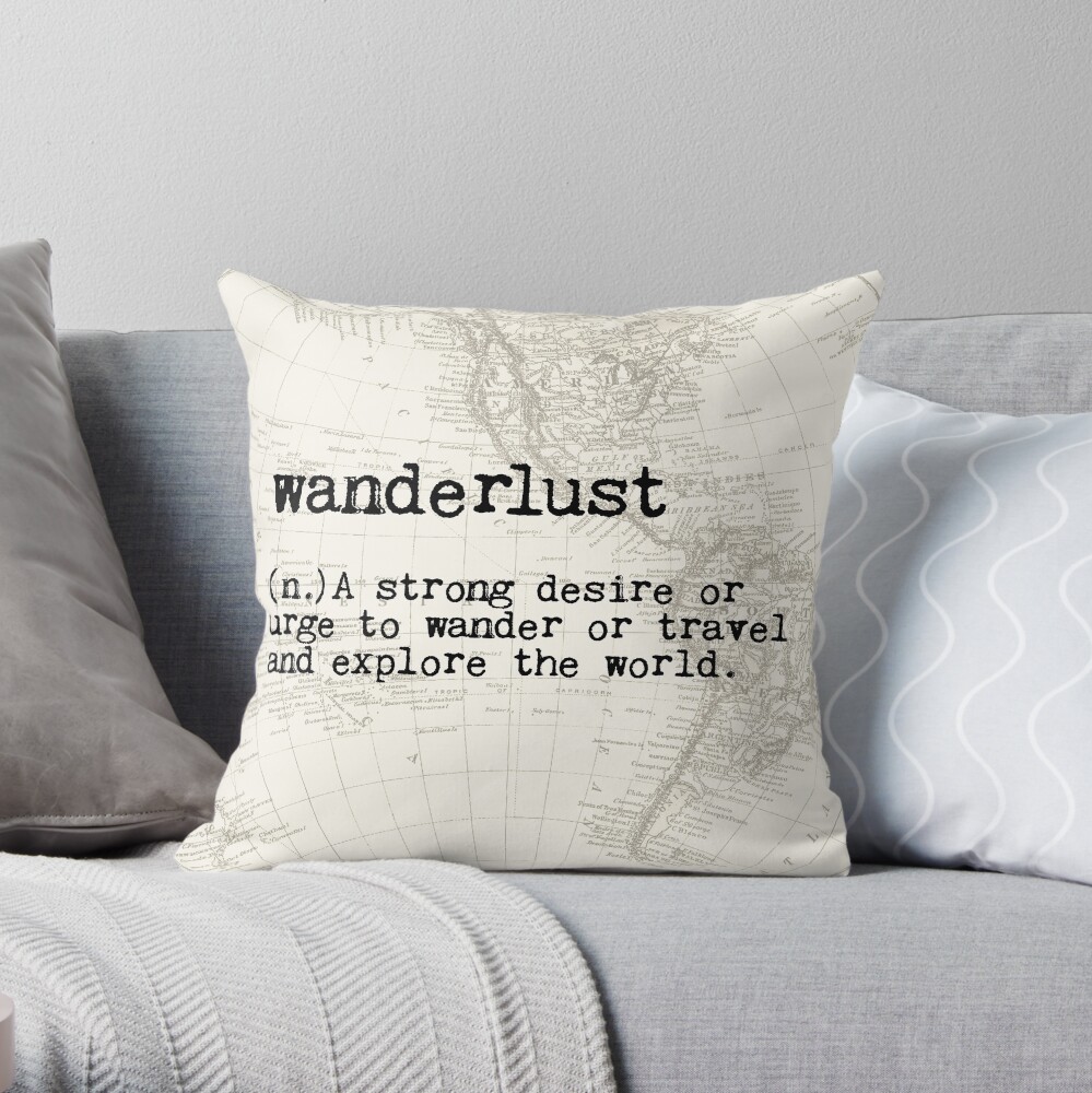 Wanderlust Throw Pillow