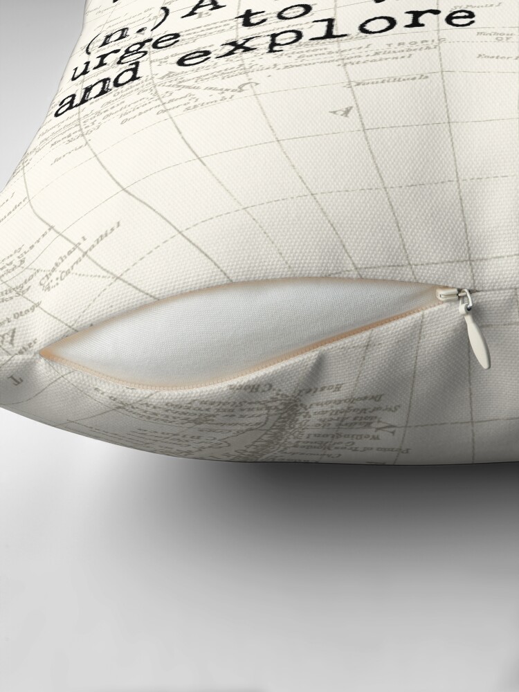 Thumbnail 2 of 4, Pillow, Wanderlust designed and sold by wolfandbird.