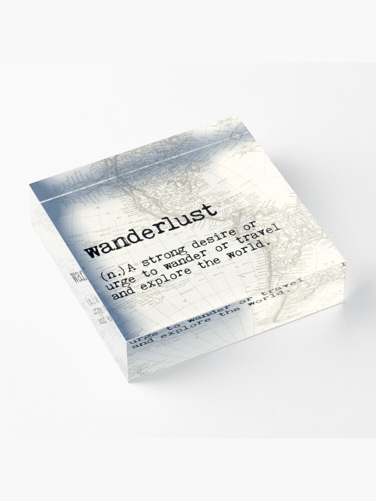 Alternate view of Wanderlust Acrylic Block